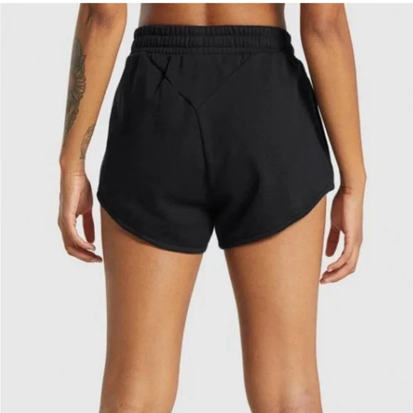 Women's Gymshark Training Sweat Shorts Size L Black - Picture 2 of 6